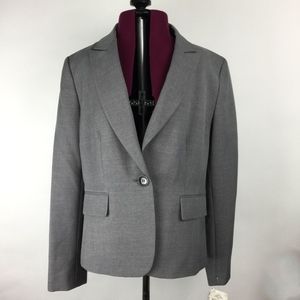 Evan Picone Grey Suit Jacket Size 12 NWT